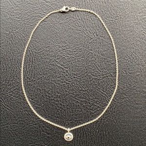 Judith Ripka Sapphire Evil Eye Pendant Necklace